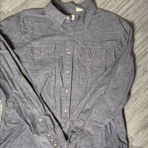 Stetson Men's Pearl Snap Button-Up Shirt Size XL